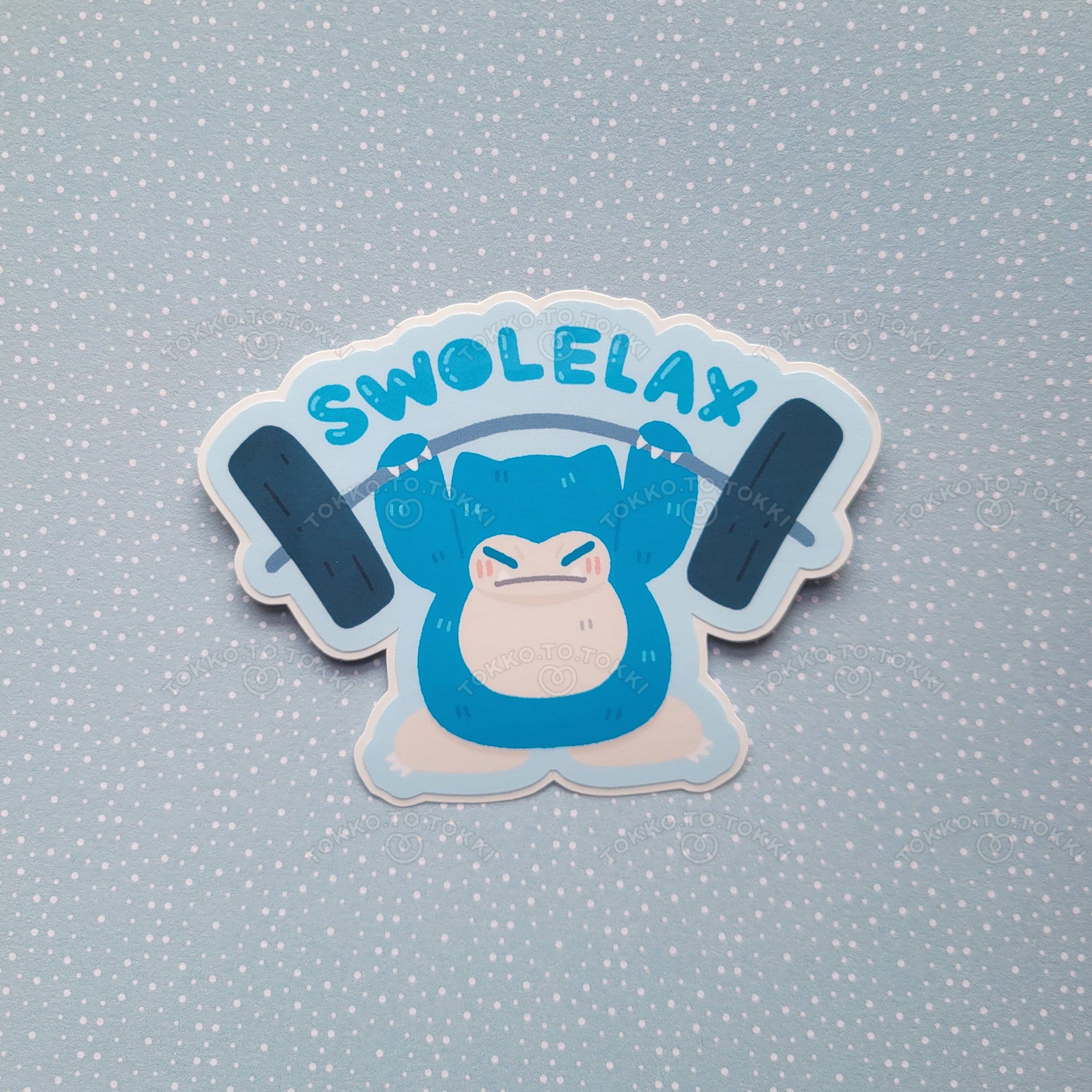 Snorlax & Munchlax Glossy Vinyl Stickers