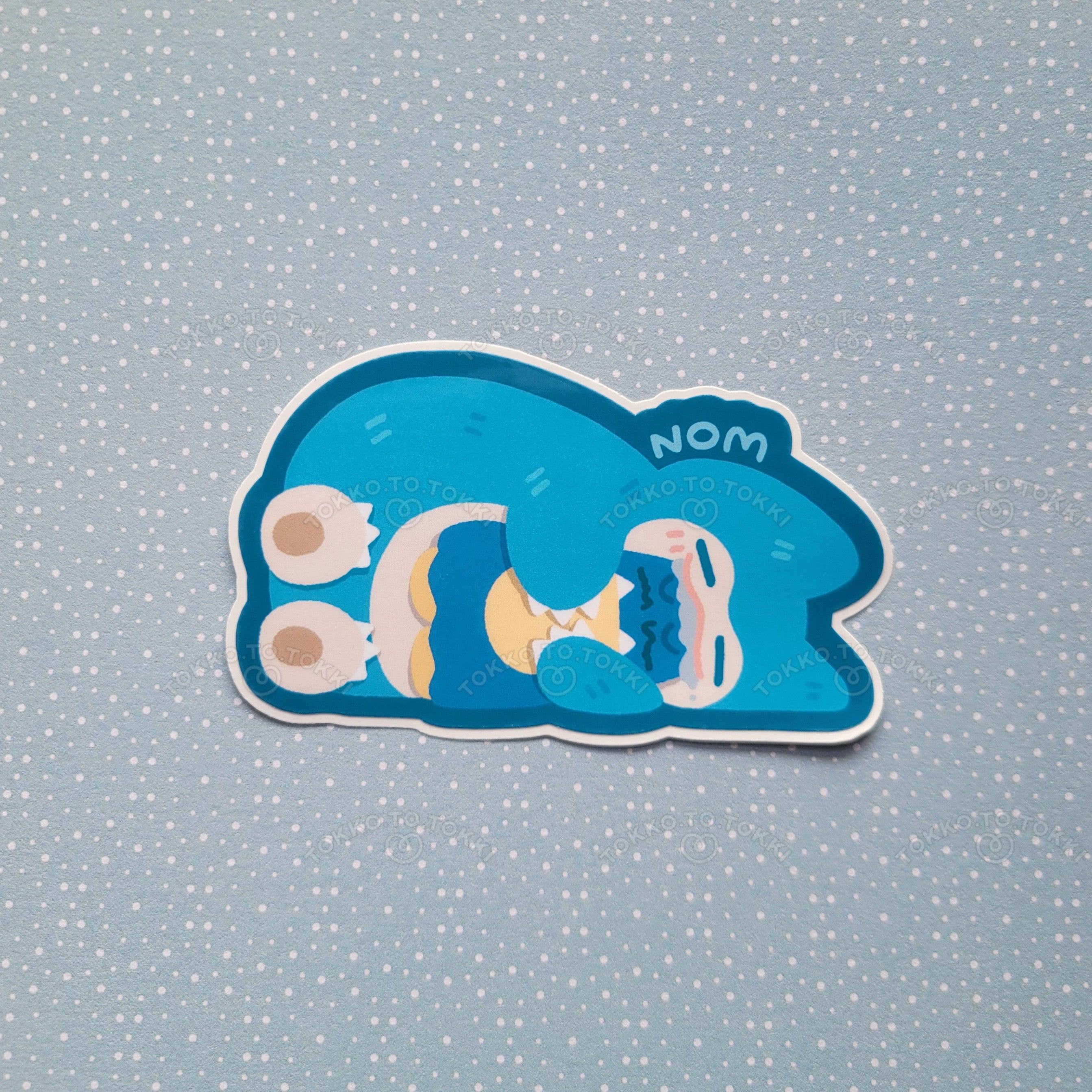 Snorlax & Munchlax Glossy Vinyl Stickers