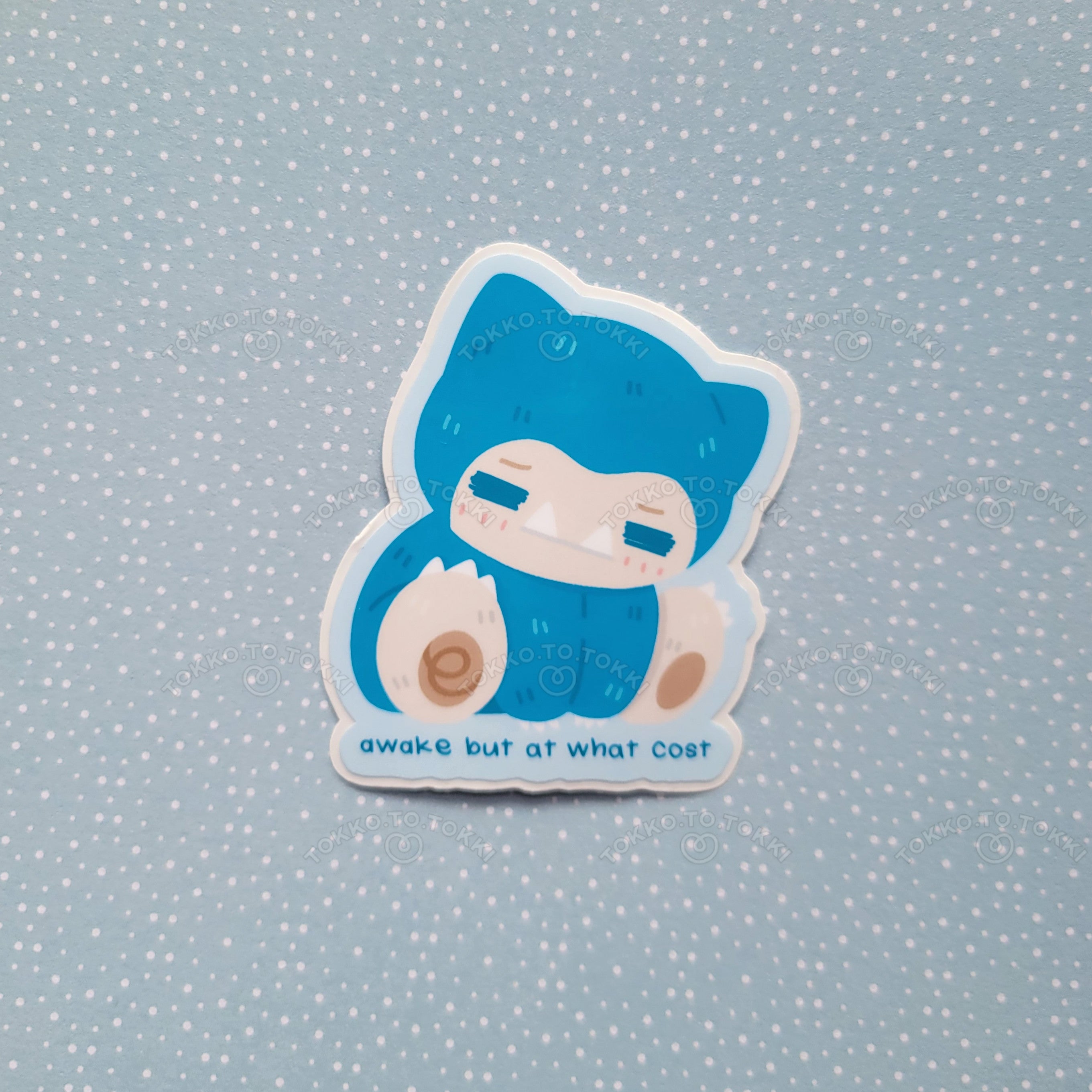 Snorlax & Munchlax Glossy Vinyl Stickers