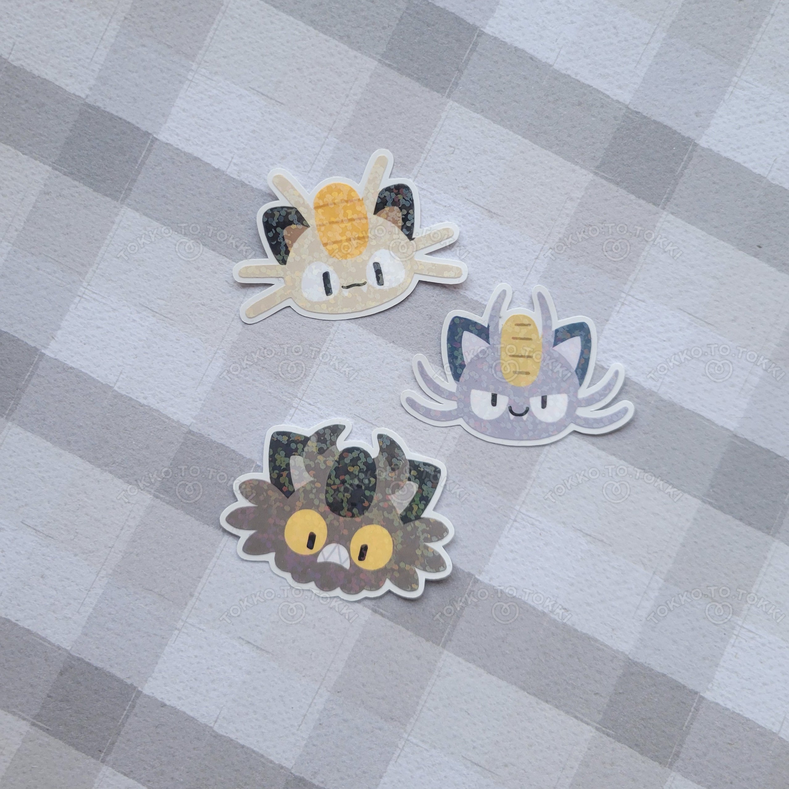 Meowths Sticker Flake Set