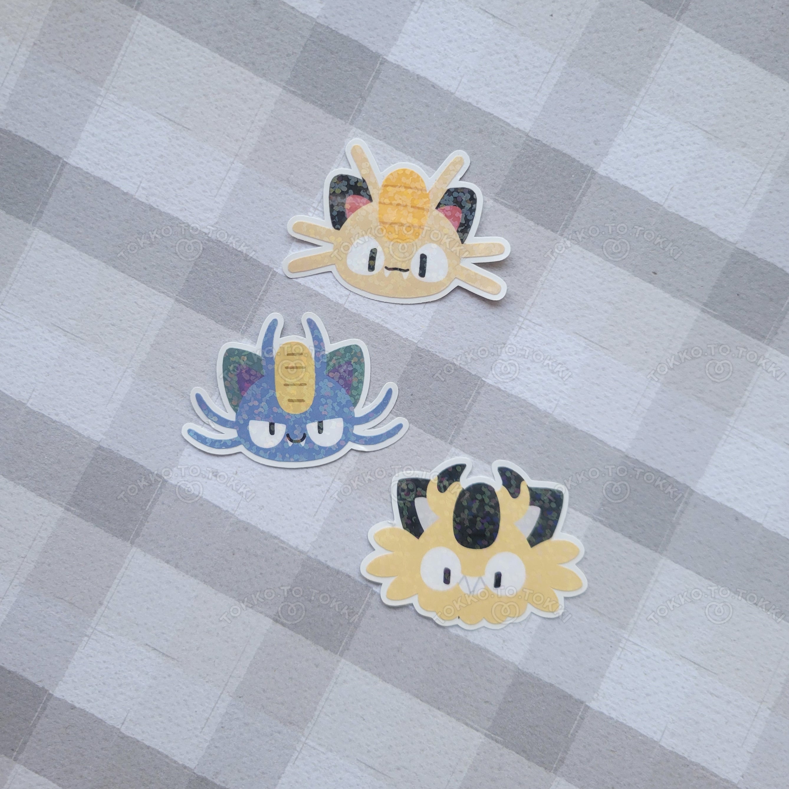 Meowths Sticker Flake Set