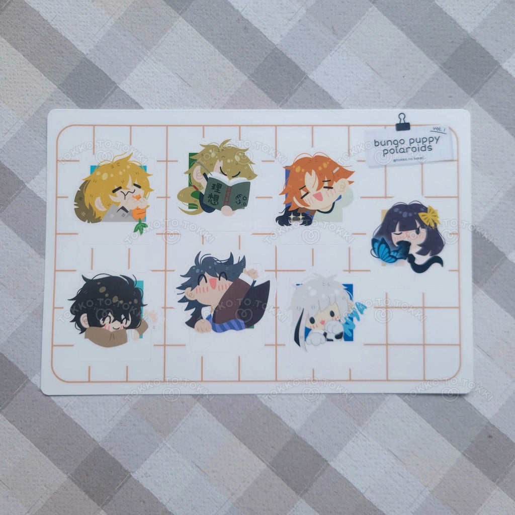 Bungo Stray Dogs Mini Polaroid Sticker Sheets