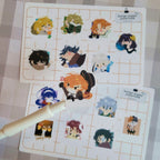 Bungo Stray Dogs Mini Polaroid Sticker Sheets