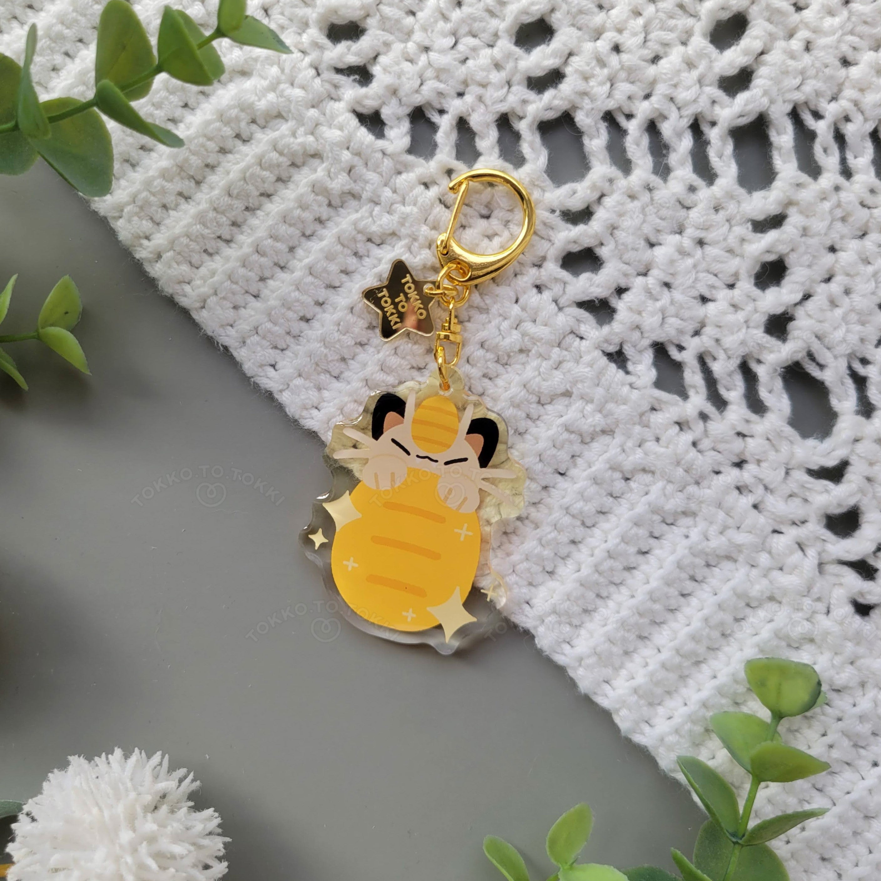 Meowth Acrylic Keychain