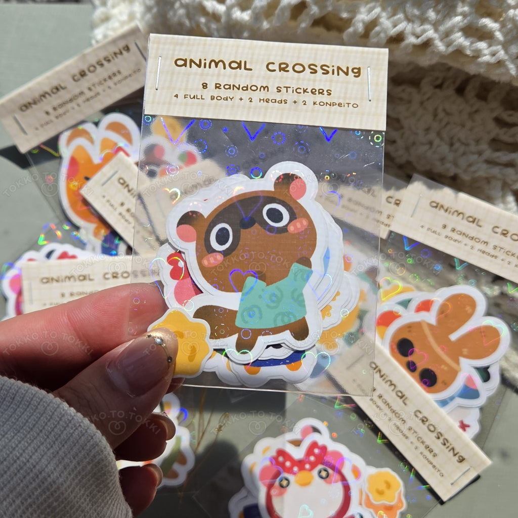 Set of 8 Random Animal Crossing Stickers