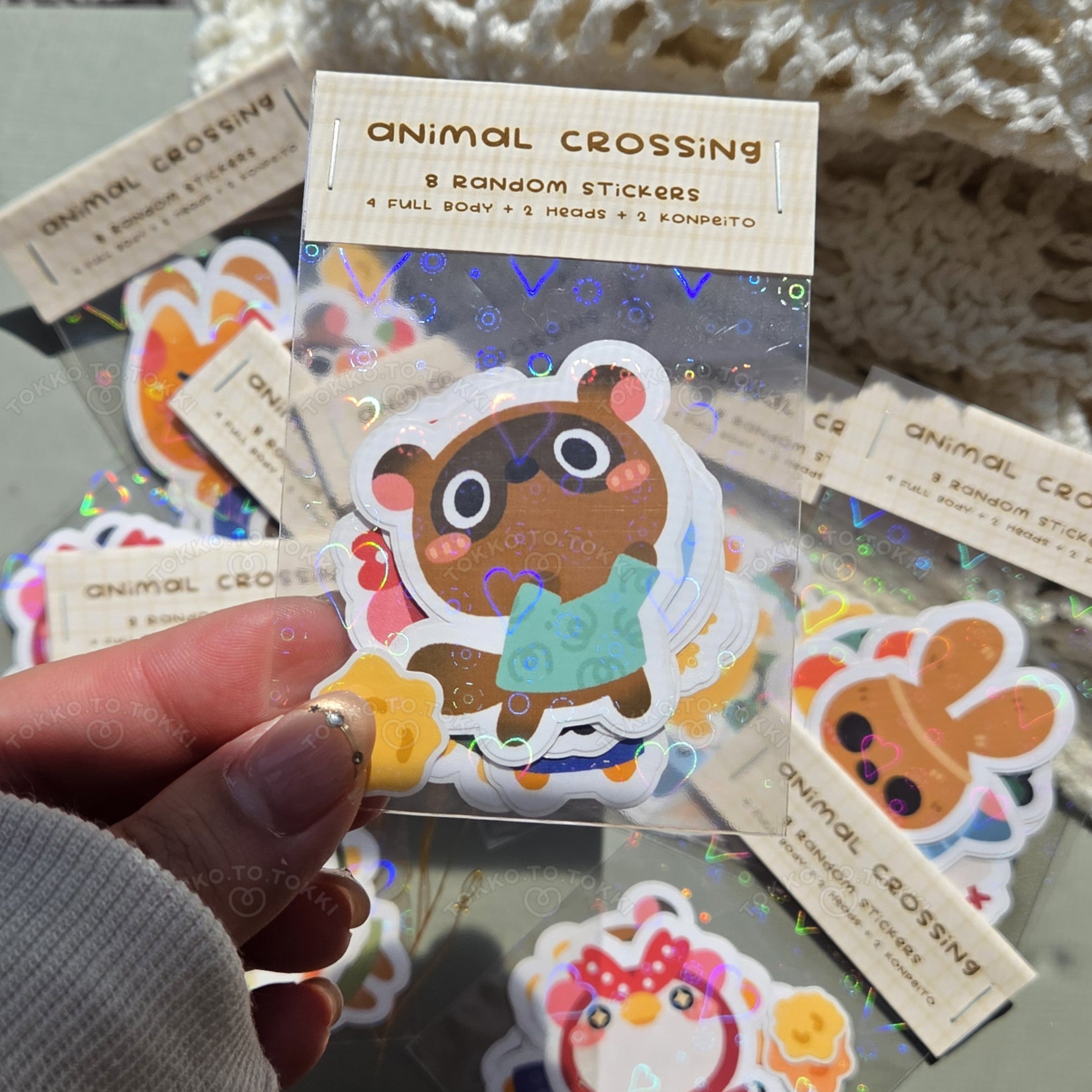 Set of 8 Random Animal Crossing Stickers