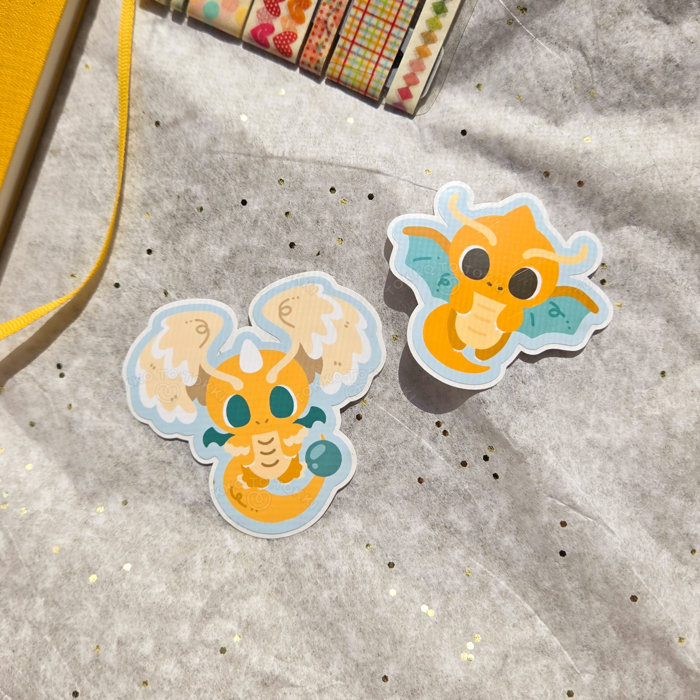 Dragonite / Mega Dragonite Vinyl Sticker