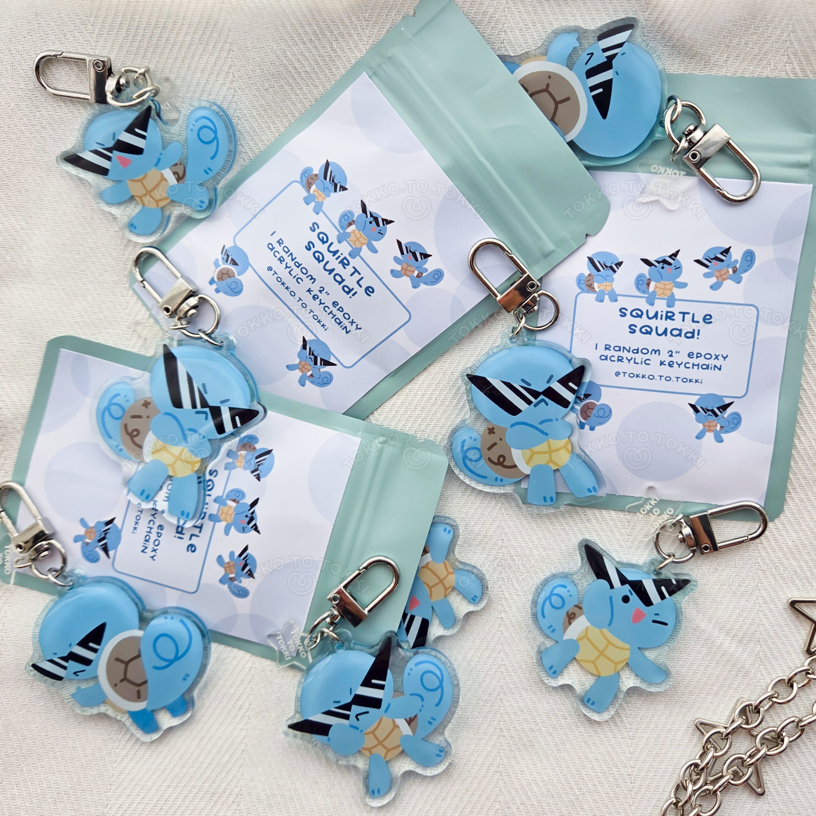 Squirtle Squad Blind Bag Keychain