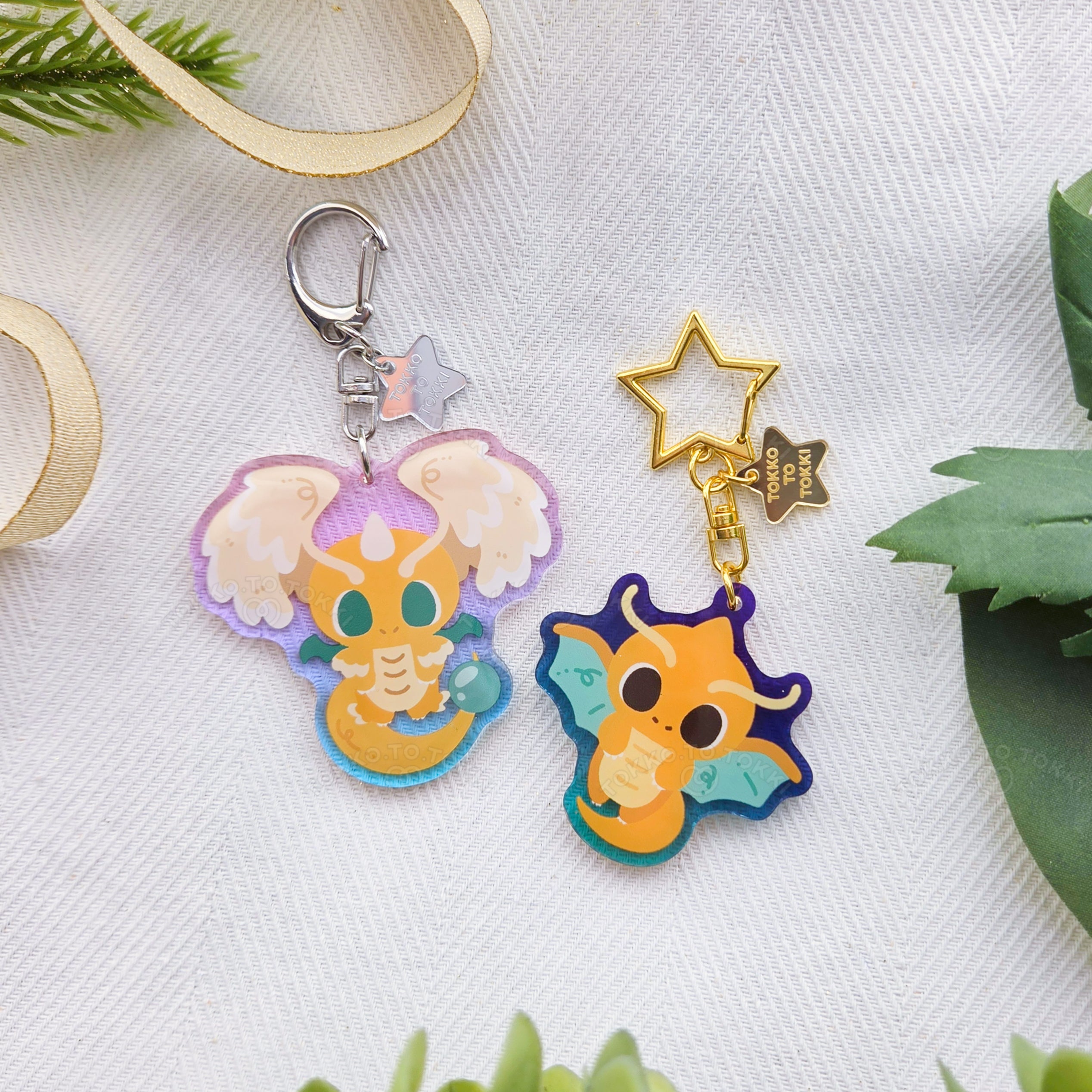 Dragonite / Mega Dragonite Acrylic Keychain
