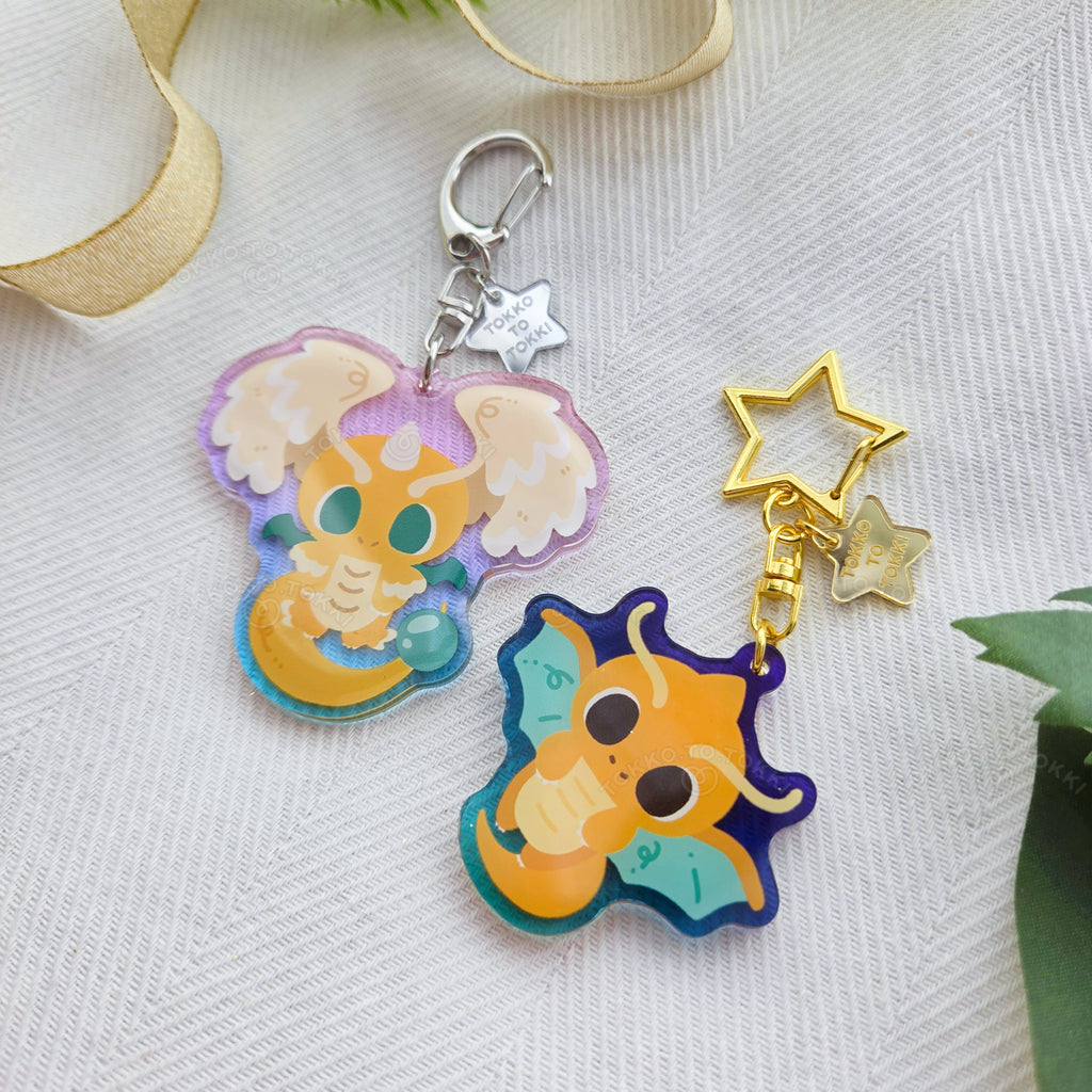 Dragonite / Mega Dragonite Acrylic Keychain