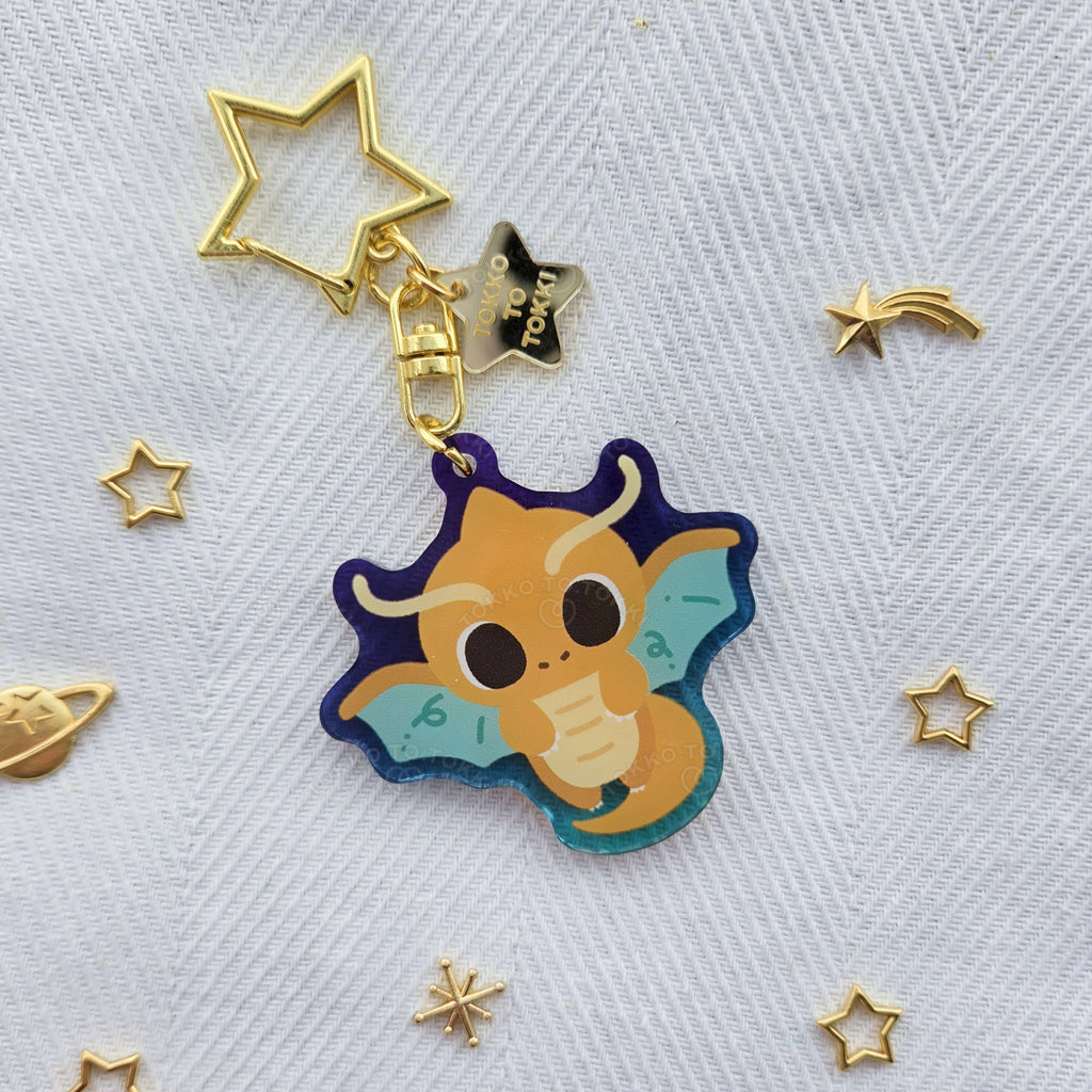 Dragonite / Mega Dragonite Acrylic Keychain