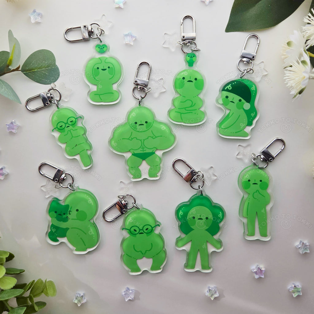 Smiski Acrylic Keychain