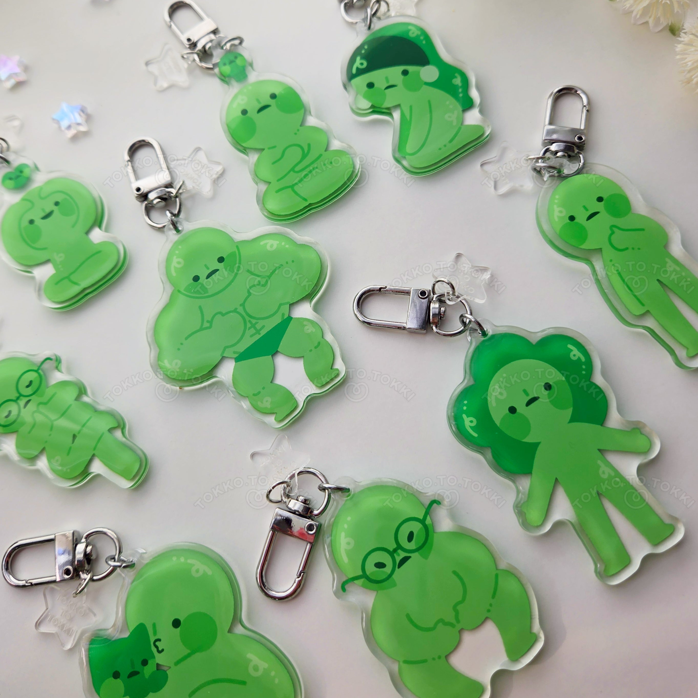 Smiski Acrylic Keychain