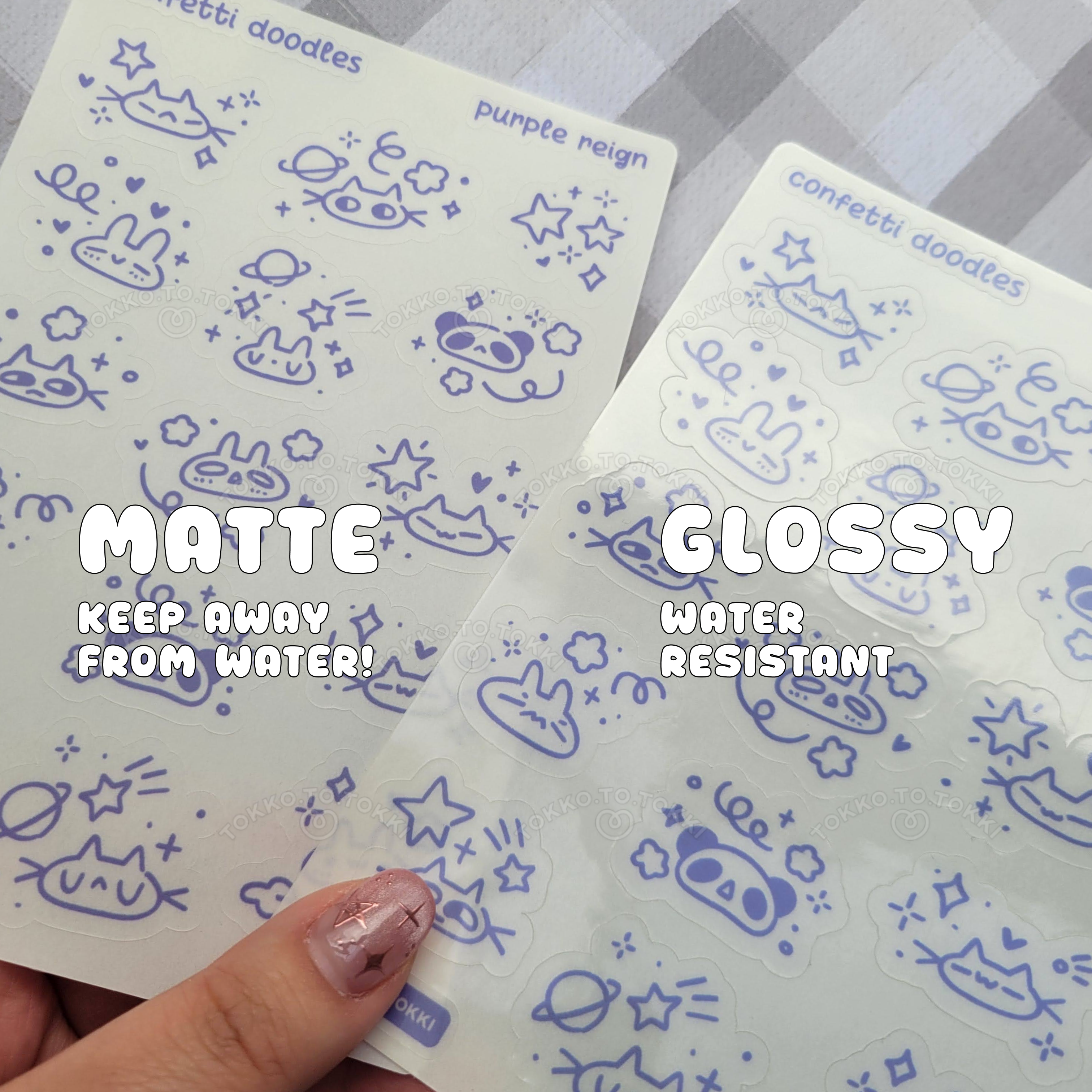 Confetti Doodles Sticker Sheet