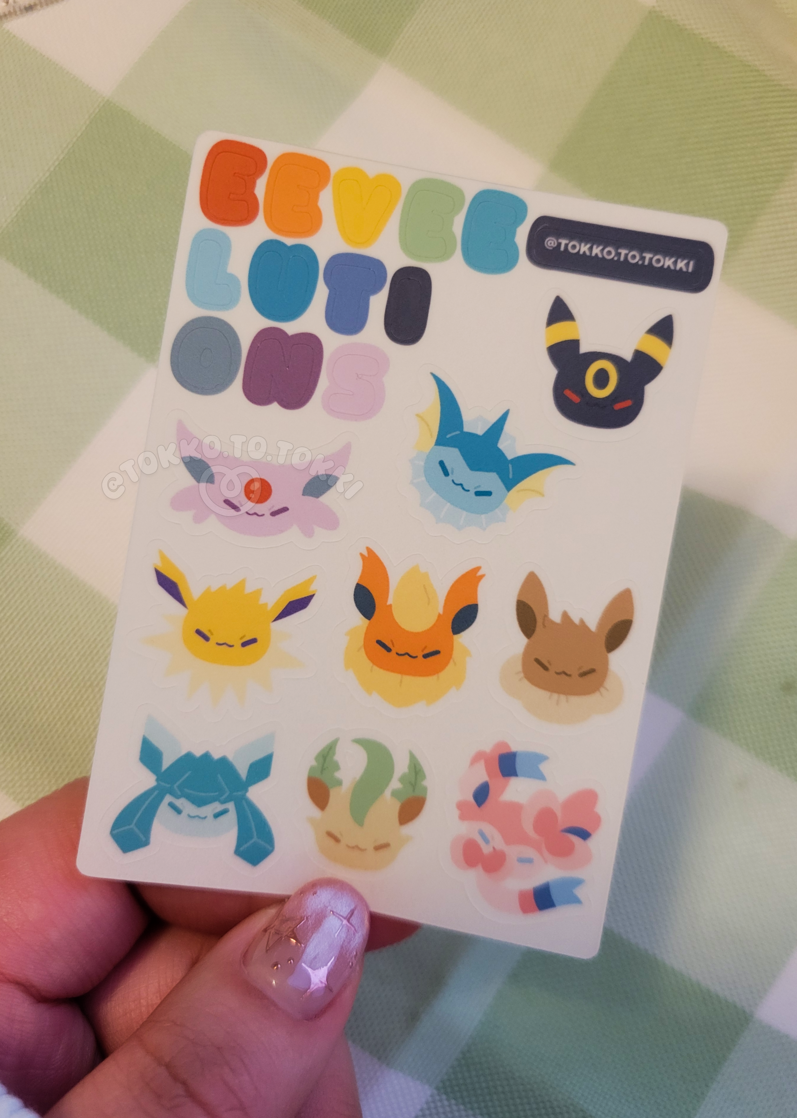 Eeveelution Mini Sticker Sheets