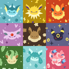 Eeveelution Mini Sticker Sheets