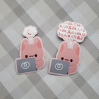 Head Empty / Head Full Bunny Sticker