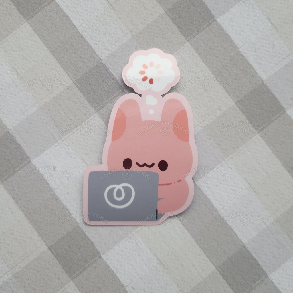 Head Empty / Head Full Bunny Sticker