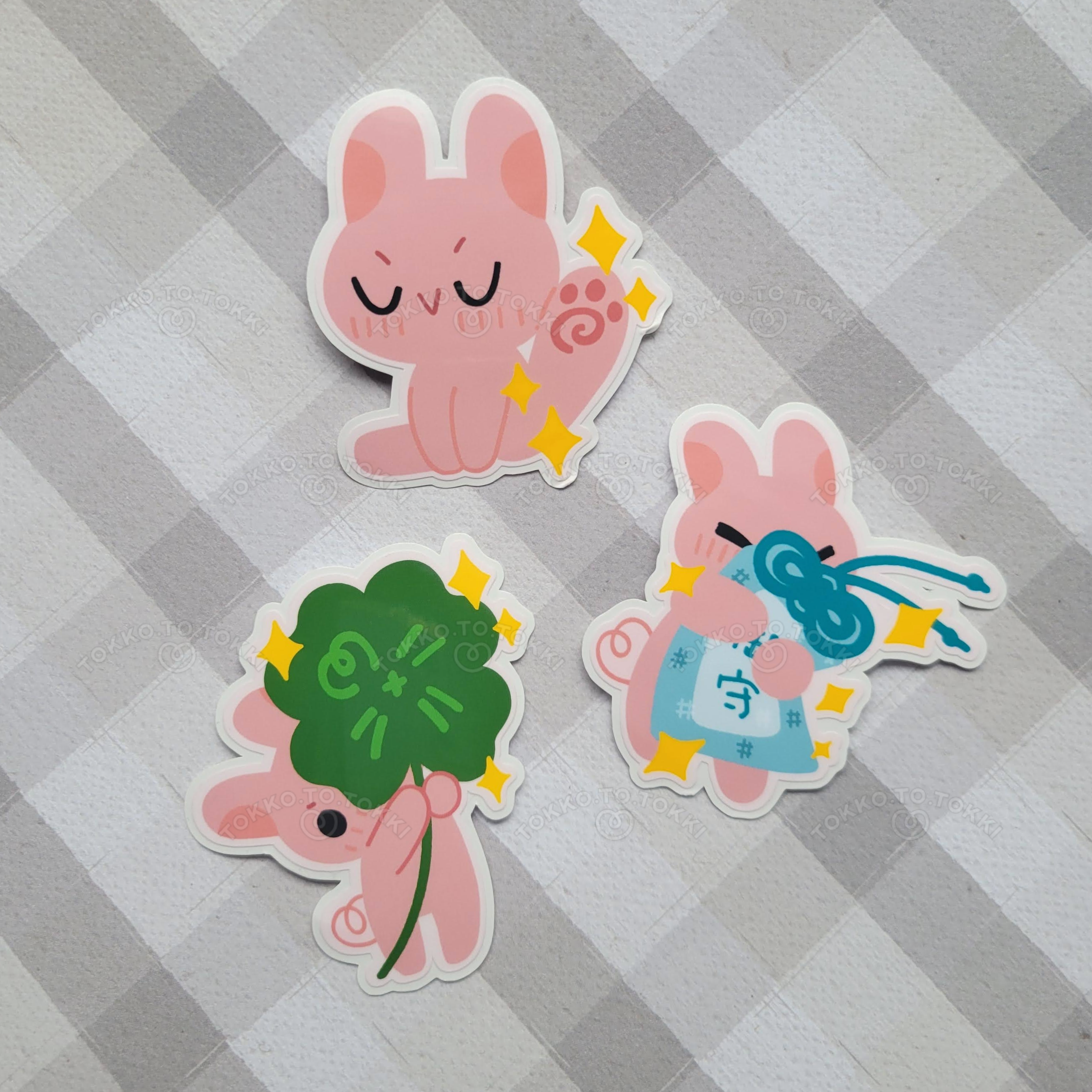 Lucky Bunny Stickers